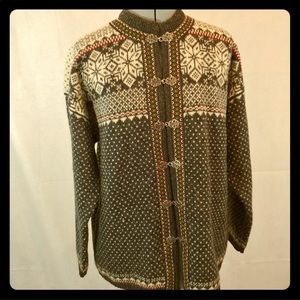 Vintage Squaw Valley Nordic Fair Isle wool sweater